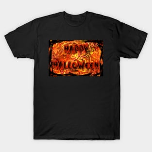 Happy Halloween Abstract Art T-Shirt